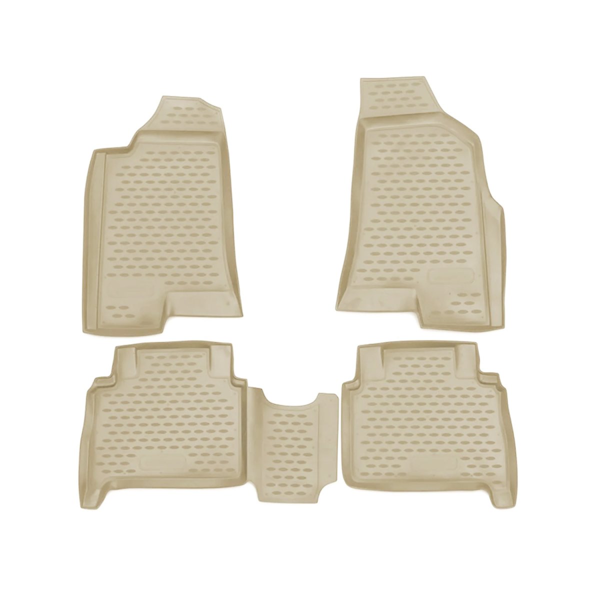 HUMMER H3 Floor Mats - Omac - Rubber TPE - Beige - 2006-2010